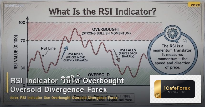 RSI Indicator วิธีใช้ Overbought Oversold Divergence Forex