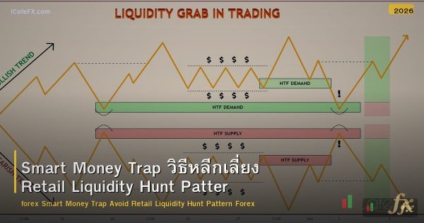 Smart Money Trap วิธีหลีกเลี่ยง Retail Liquidity Hunt Pattern Forex