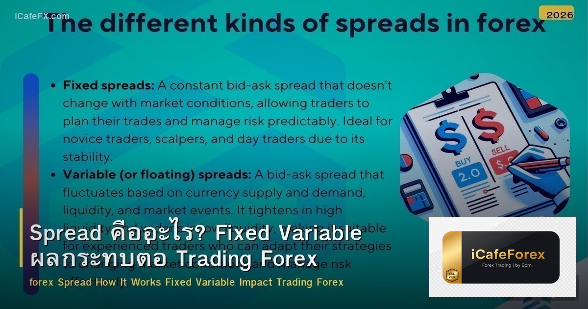 Spread คืออะไร? Fixed Variable ผลกระทบต่อ Trading Forex
