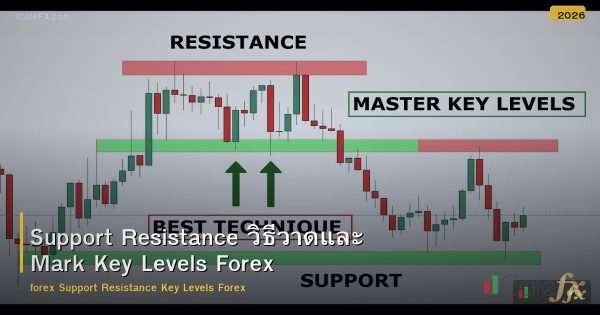 Support Resistance วิธีวาดและ Mark Key Levels Forex