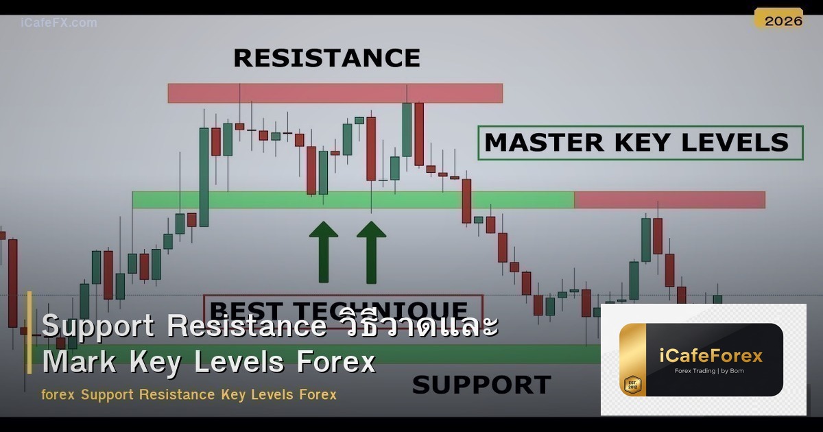 Support Resistance วิธีวาดและ Mark Key Levels Forex