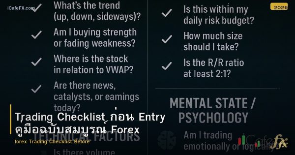 Trading Checklist ก่อน Entry คู่มือฉบับสมบูรณ์ Forex