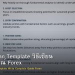 Trading Plan Template วิธีเขียน ฉบับสมบูรณ์ Forex