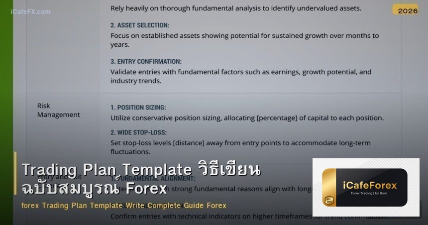 Trading Plan Template วิธีเขียน ฉบับสมบูรณ์ Forex
