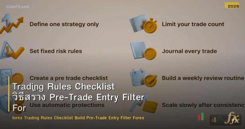 Trading Rules Checklist วิธีสร้าง Pre-Trade Entry Filter Forex