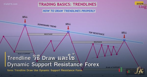 Trendline วิธี Draw และใช้ Dynamic Support Resistance Forex