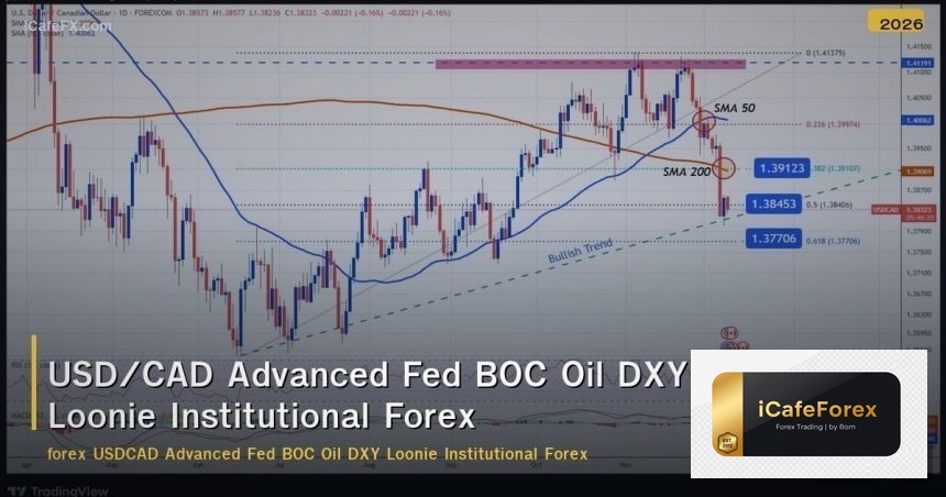 USD/CAD Advanced Fed BOC Oil DXY Loonie Institutional Forex