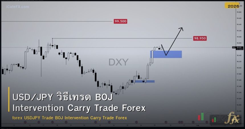 USD/JPY วิธีเทรด BOJ Intervention Carry Trade Forex