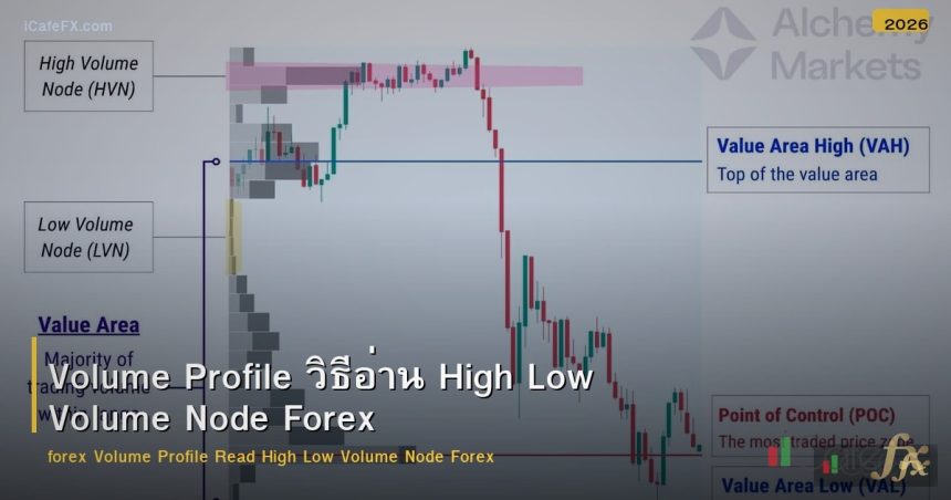 Volume Profile วิธีอ่าน High Low Volume Node Forex