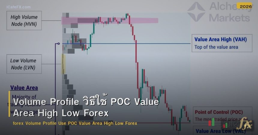 Volume Profile วิธีใช้ POC Value Area High Low Forex