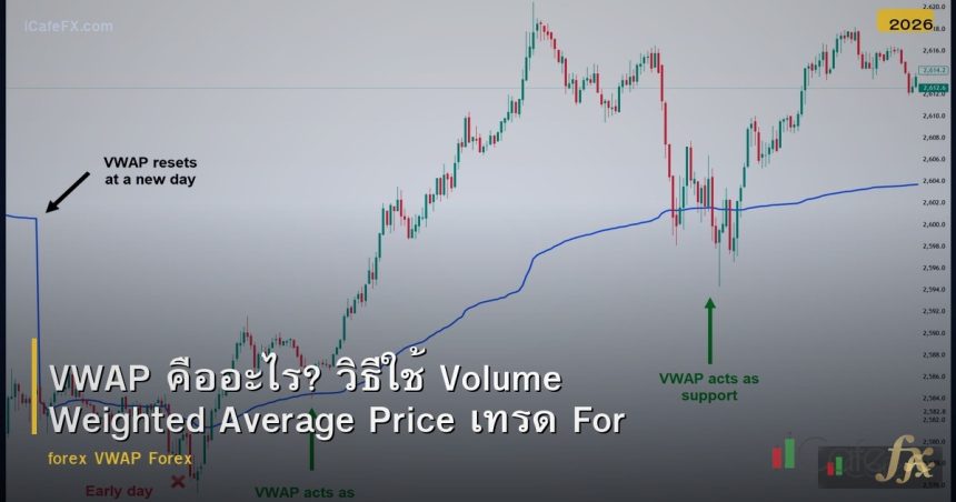 VWAP คืออะไร? วิธีใช้ Volume Weighted Average Price เทรด Forex
