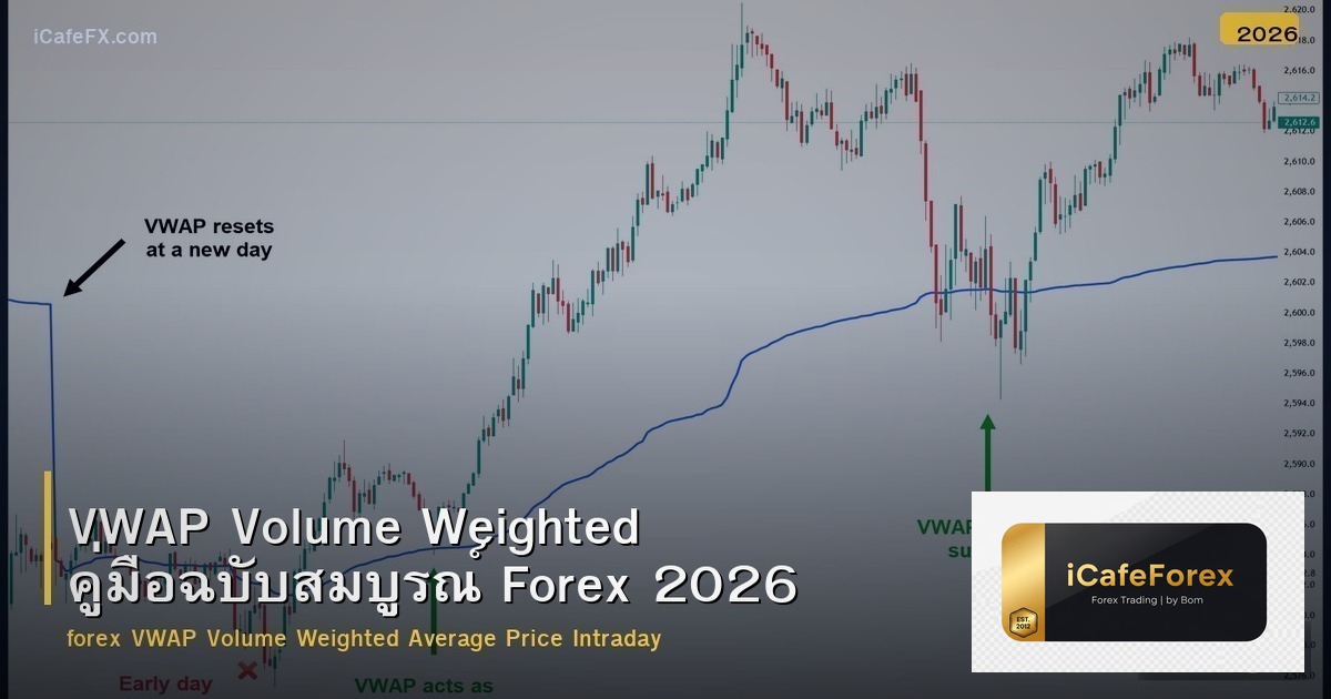 VWAP Volume Weighted คู่มือฉบับสมบูรณ์ Forex 2026