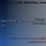 what is percent yield definition cover 1