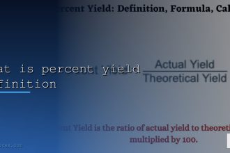 what is percent yield definition cover 1