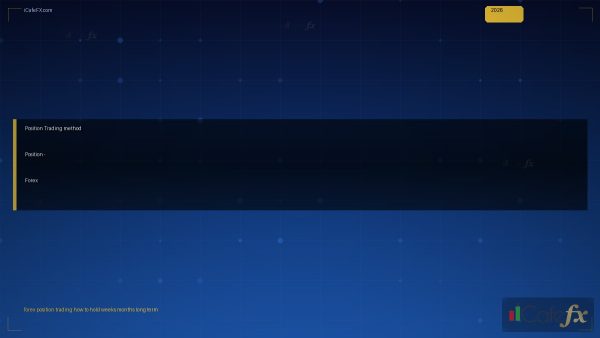 Position Trading วิธีถือ Position หลายสัปดาห์-เดือน Forex