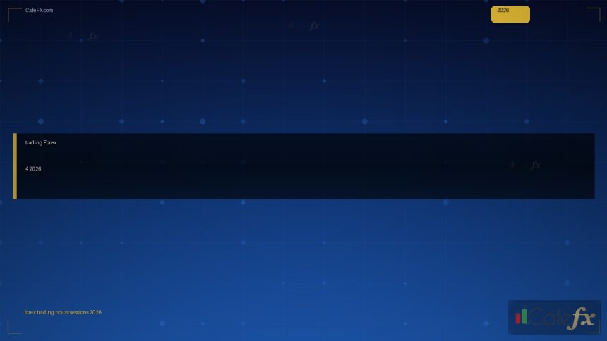 เวลาเทรดForex ตารางเปิดปิดตลาด4เซสชัน 2026