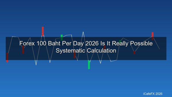 Forex กำไรวันละ 100 บาท 2026 ทำได้จริงไหม? คำนวณให้ดูแบบเป็นระบบ