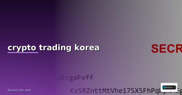 crypto trading korea