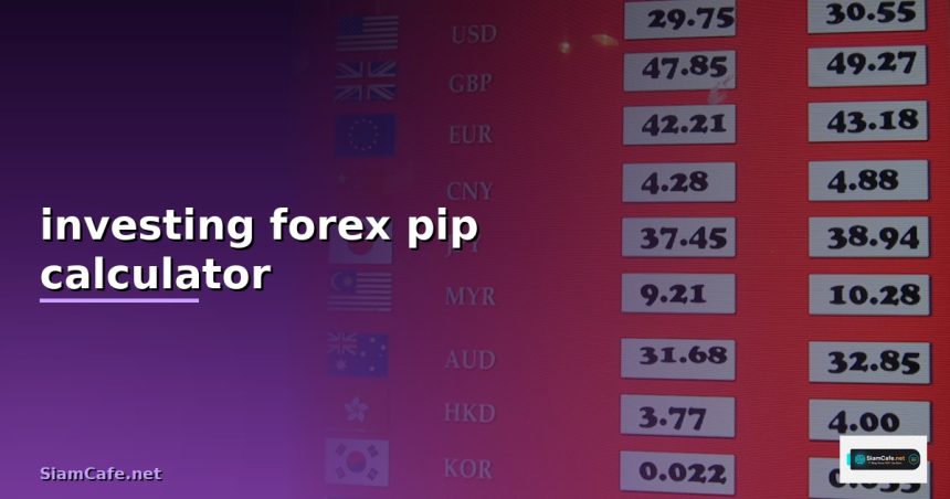 investing forex pip calculator cover 1