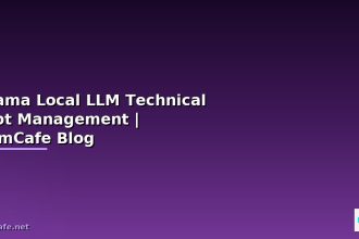 ollama local llm technical debt management siamcafe blog cover 1