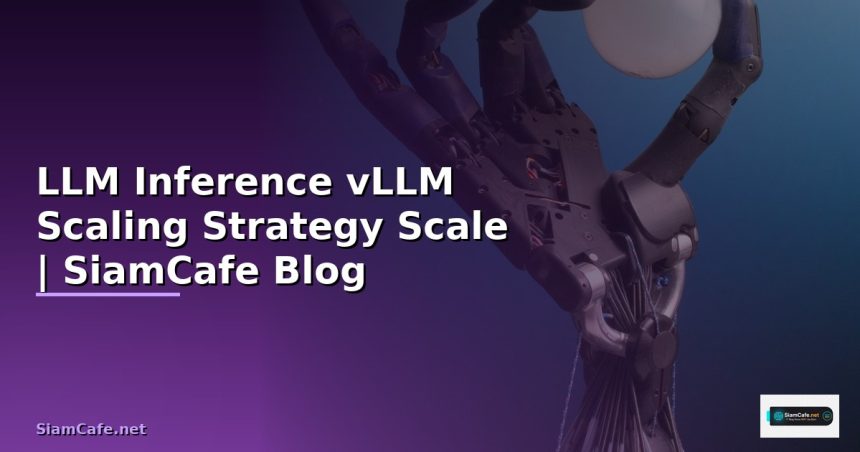 llm inference vllm scaling strategy ว ธ scale siamcafe blog cover