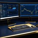 ภาพปกบทความ เลือกโบรกเกอร์ Forex อย่างไรเปรียบเทียบ Spread ความปลอดภัย - ภาพถ่ายสมจริงแนวการเงิน iCafeForex