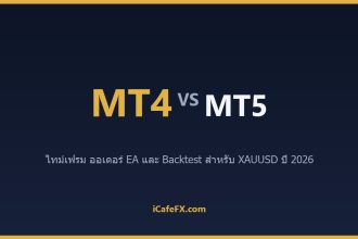 MT4 vs MT5 สำหรับเทรดทอง 2026: เลือกแพลตฟอร์มไหนดี MT4 vs MT5: ตารางเปรียบเทียบสำหรับเทรดทอง ปี 2026