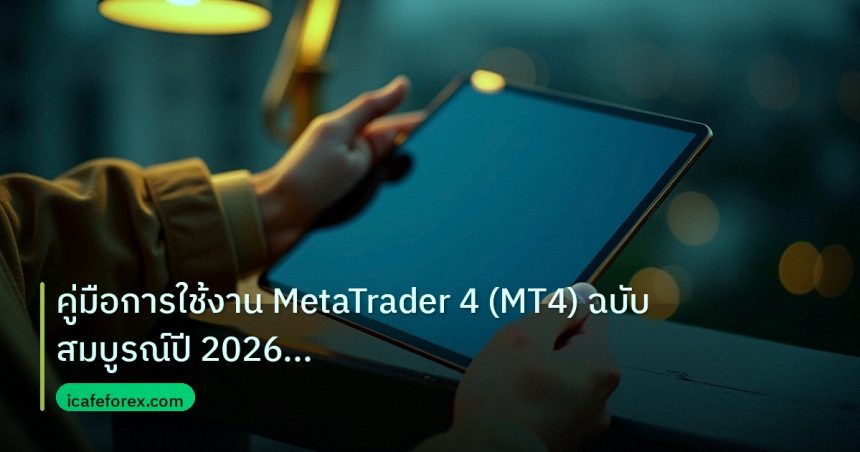mt_platform | คู่มือการใช้งาน MetaTrader 4 (MT4) ฉบับสมบูรณ์ปี 2026 สร้างก