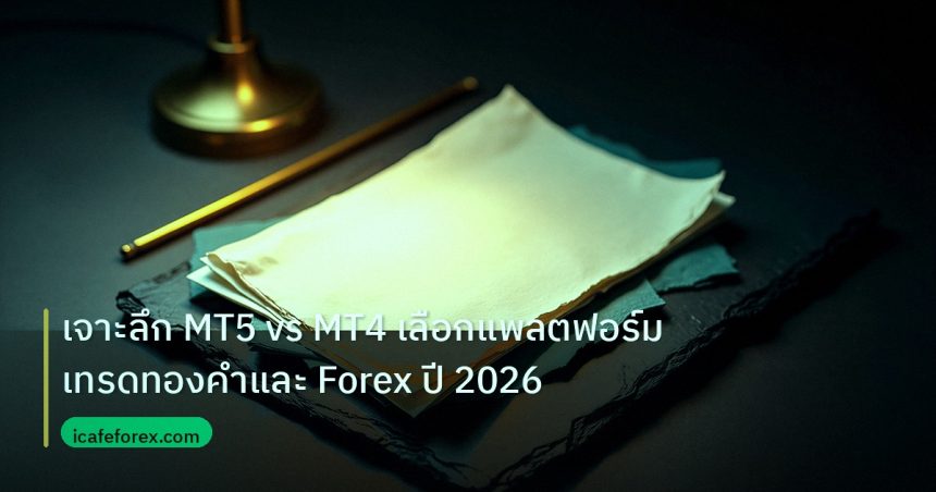 forex | เจาะลึก MT5 vs MT4 เลือกแพลตฟอร์มเทรดทองคำและ Forex ปี 2026