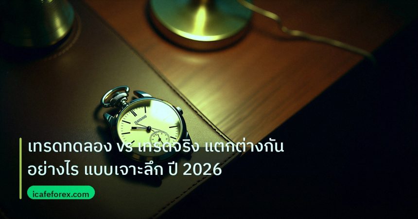 trading | เทรดทดลอง vs เทรดจริง แตกต่างกันอย่างไร แบบเจาะลึก ปี 2026