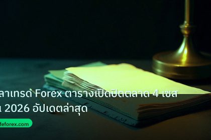 forex | เวลาเทรด Forex ตารางเปิดปิดตลาด 4 เซสชัน 2026 อัปเดตล่าสุด