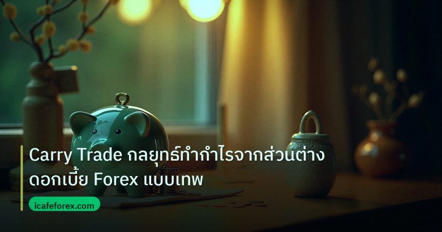 saving | Carry Trade กลยุทธ์ทำกำไรจากส่วนต่างดอกเบี้ย Forex แบบเทพ