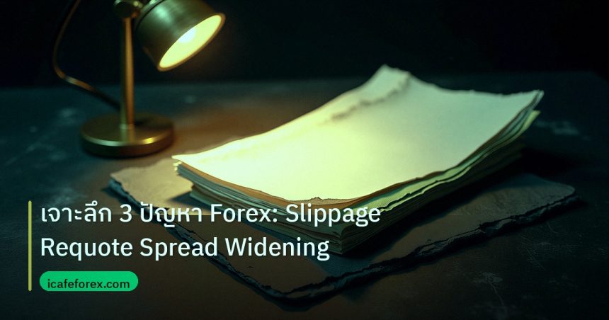 forex | เจาะลึก 3 ปัญหา Forex: Slippage Requote Spread Widening