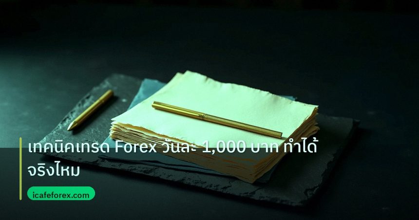 forex | เทคนิคเทรด Forex วันละ 1,000 บาท ทำได้จริงไหม