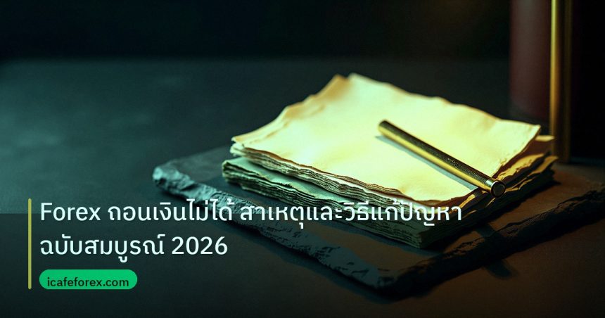 forex | Forex ถอนเงินไม่ได้ สาเหตุและวิธีแก้ปัญหาฉบับสมบูรณ์ 2026