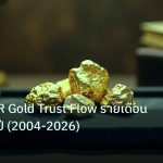 gold_daily | สถิติ SPDR Gold Trust Flow รายเดือน ข้อมูล 23 ปี (2004-2026)