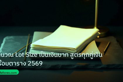 forex | คำนวณ Lot Size เป็นเงินบาท สูตรทุกคู่เงิน พร้อมตาราง 2569