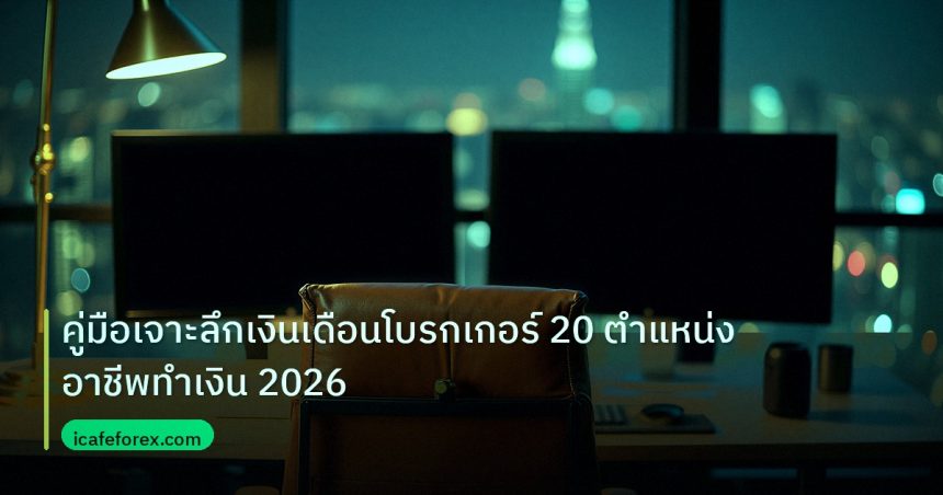 broker | คู่มือเจาะลึกเงินเดือนโบรกเกอร์ 20 ตำแหน่งอาชีพทำเงิน 2026